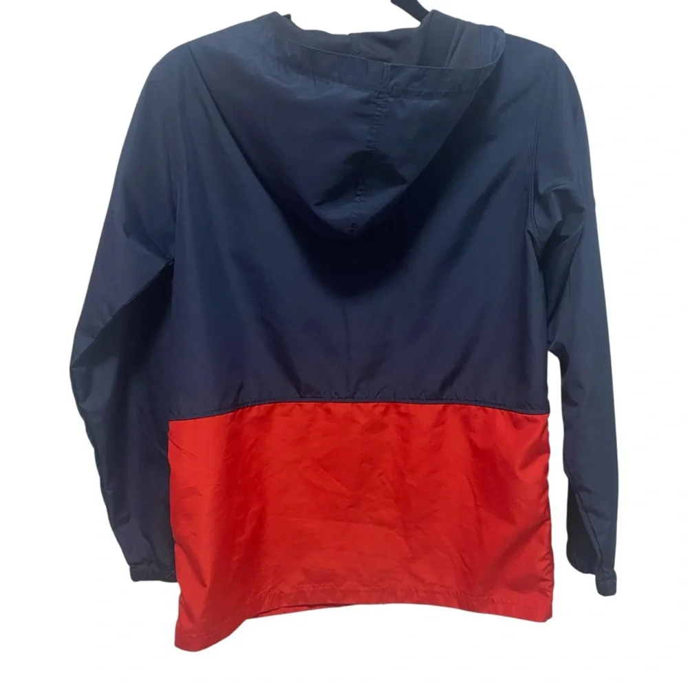 Champion Blue Red Color Block Zip Up Hooded Windbreaker Jacket - NWOT - Large